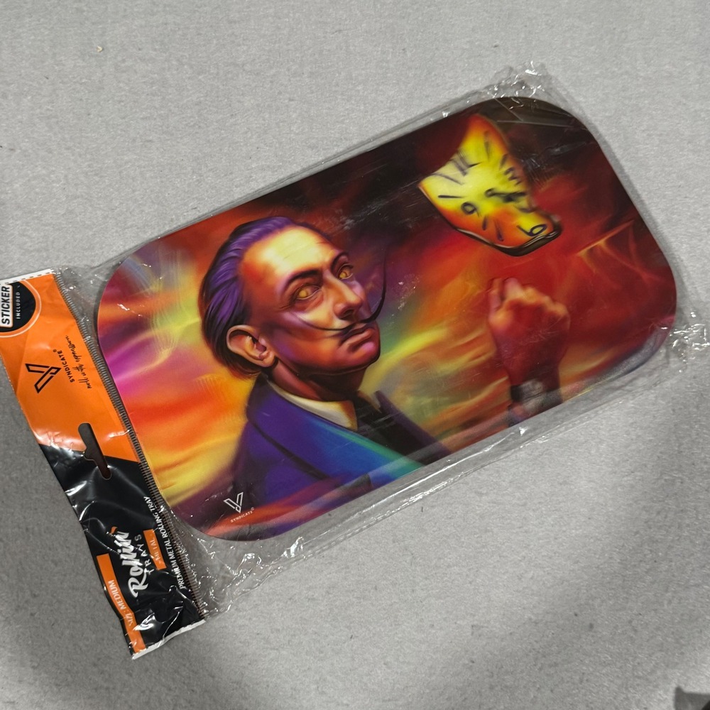 V Syndicate Dalirious Rolling Tray Set Medium Multicolor Salvador Dali Art